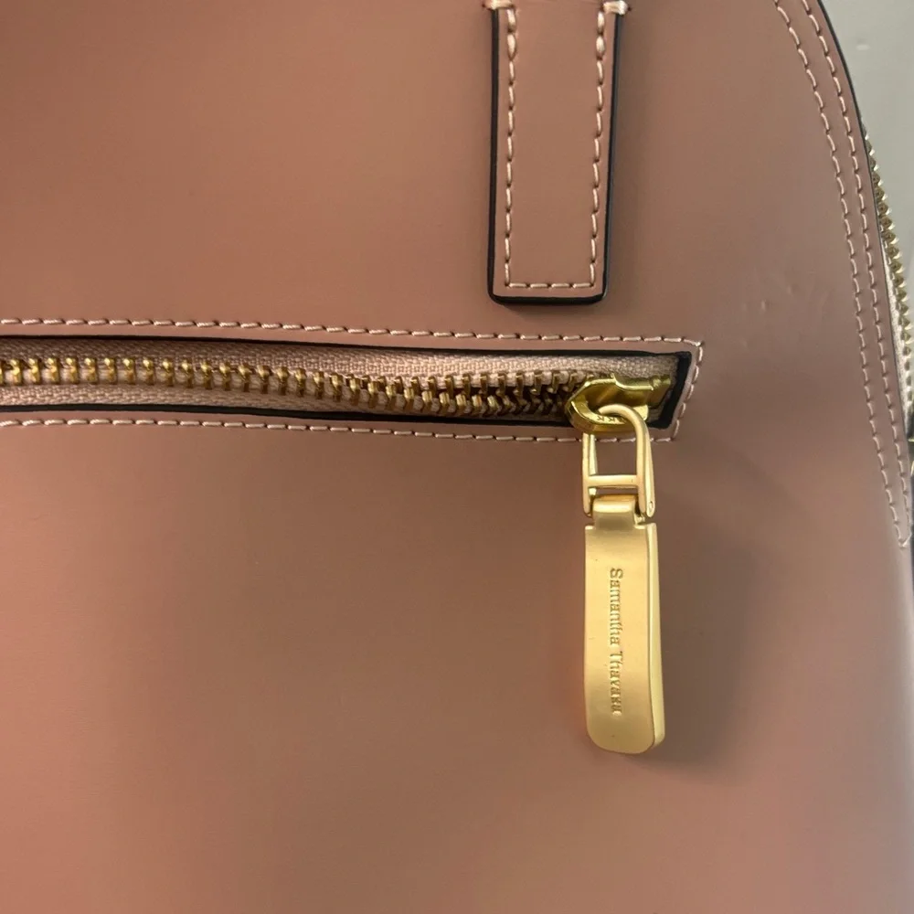 Samantha Thavasa Blush Satchel with Gold Lock